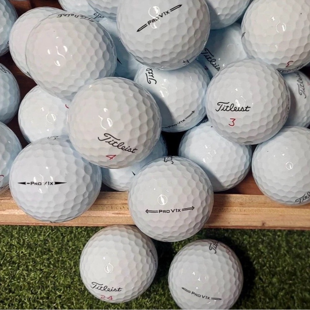 50 Titleist Pro V1x AAAAA Mint Used Golf Balls 5A